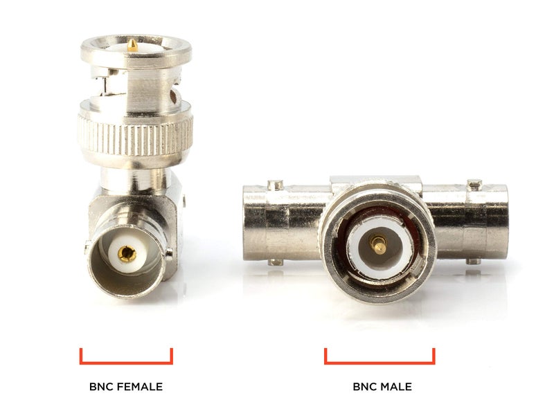 THE CIMPLE CO - BNC T Adapter - T-Shaped Coax Splitter - 1 Male Port to 2 Female Ports, Coaxial Cable Extension - 4 Pack - Image 4